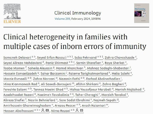 Clinical heterogeneity in families with multiple cases of inborn errors of immunity